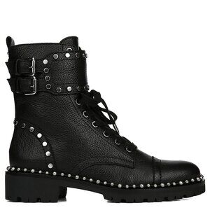 Sam Edelman Jennifer Embellished Leather Boots Size 7.5